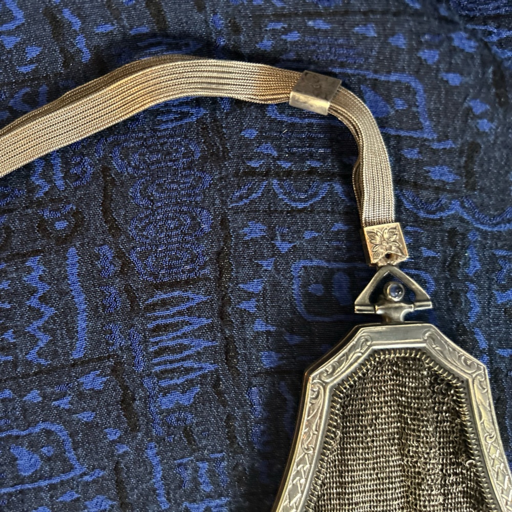 Vintage Whiting and Davis Silver Mesh Evening Bag